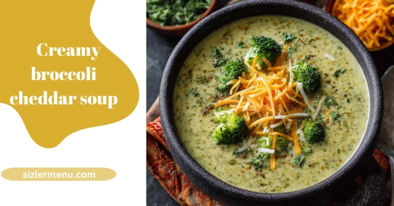 Creamy Broccoli Cheddar Soup