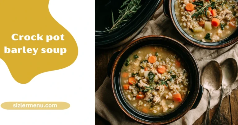 Crock Pot Barley Soup