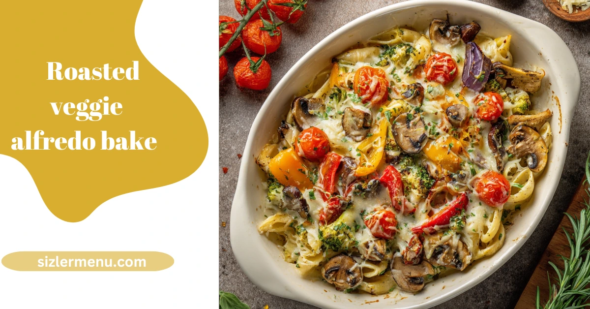 roasted veggies alfredo bake
