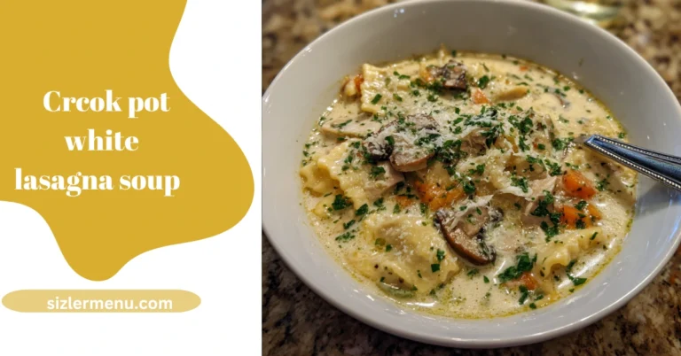 crcok pot white lasagna soup