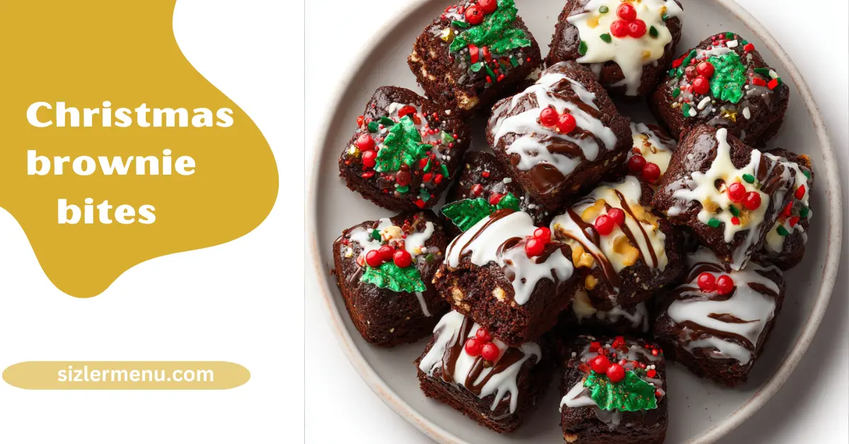 Christmas Brownie Bites – Festive, Fudgy Treats for the Holidays 1 christmas brownie bites