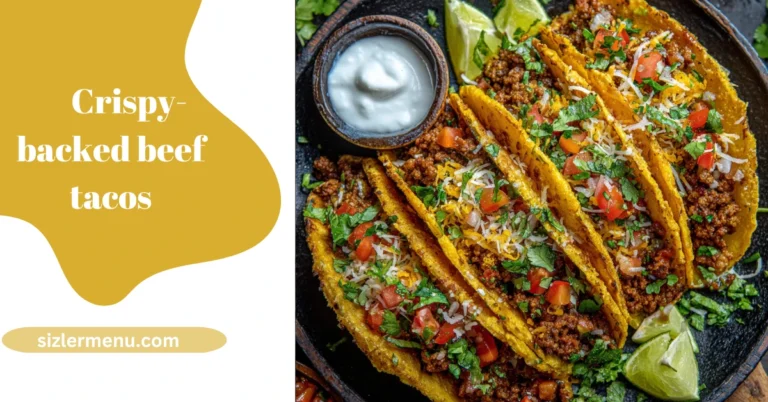 Crispy baked beef tcos