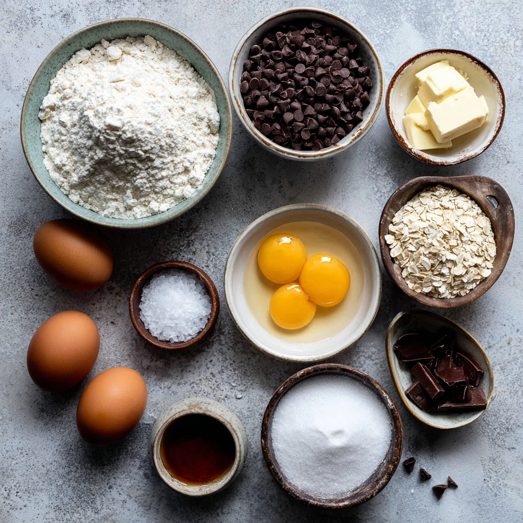 Chewy Chocolate Chip Cookies ingridents