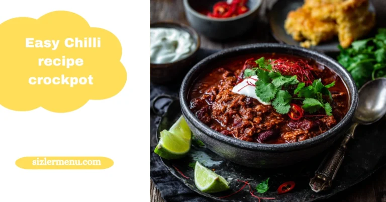 Easy Chili Recipe Crockpot