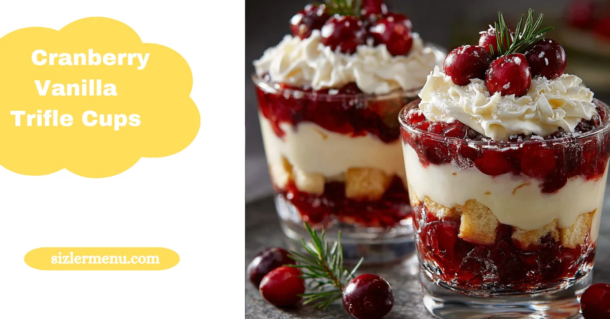 Cranberry Vanilla Trifle Cups