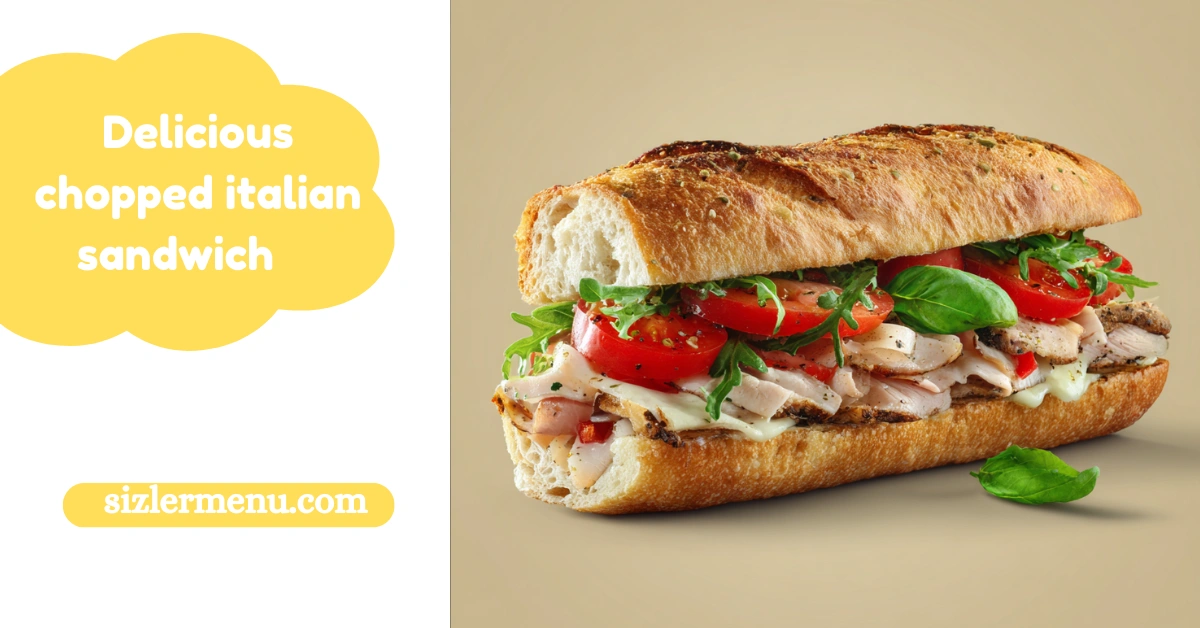 Chopped Italian Sandwich: A Bold, Flavor-Packed Classic with a Modern Twist 1 chopped italian sandwich