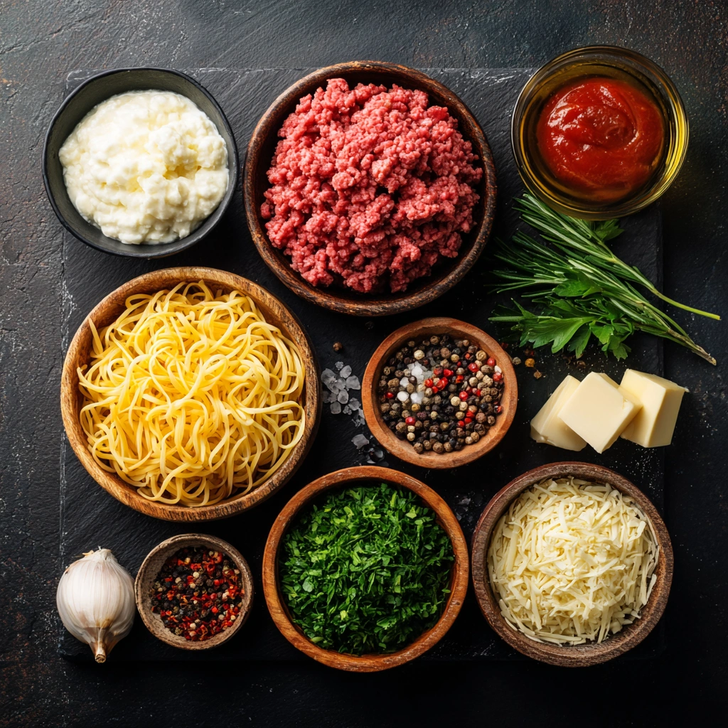 ground beef pasta recipes ingridents