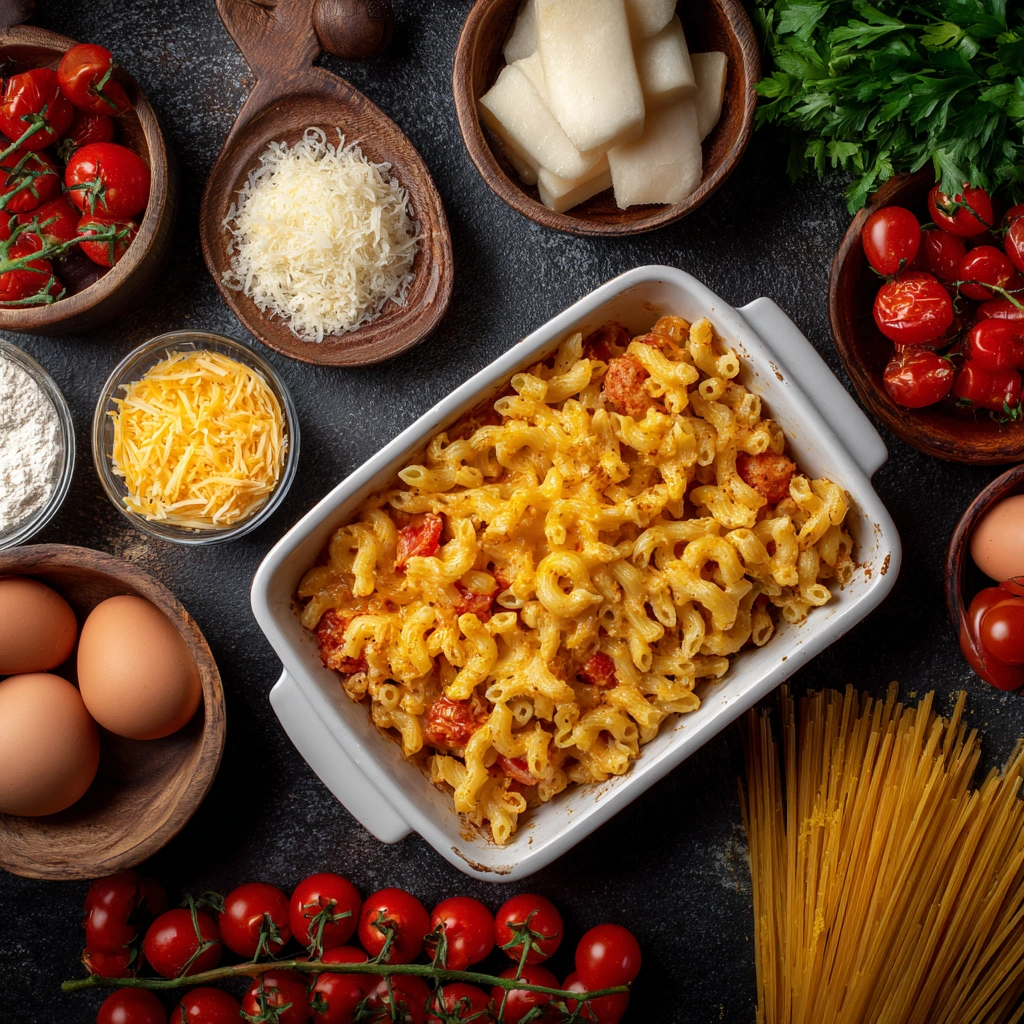 pasta bakd recipe ingridents