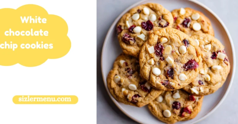 White Chocolate Chip Cookies: Soft, Chewy & Irresistibly Sweet 4 white chocolate chip cookies