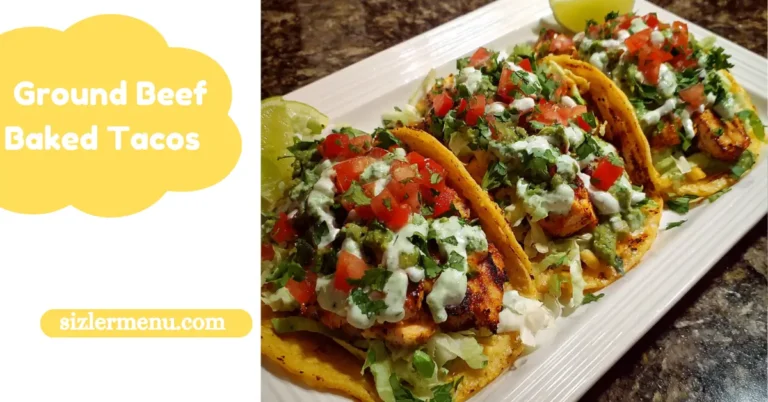 Ground Beef Baked Tacos