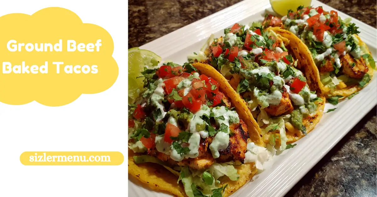 Ground Beef Baked Tacos