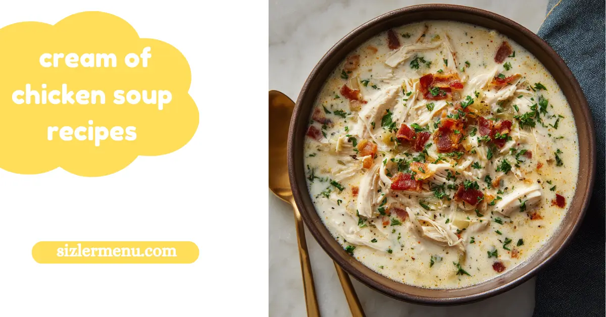 Cream of Chicken Soup Recipes – Rich, Creamy & Homemade Comfort 🍲 1 cream of chicken soup recipes