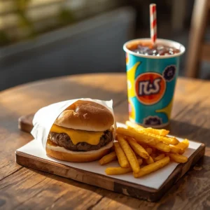 Sizzler Kids Menu 2 Mini Cheeseburger Meal