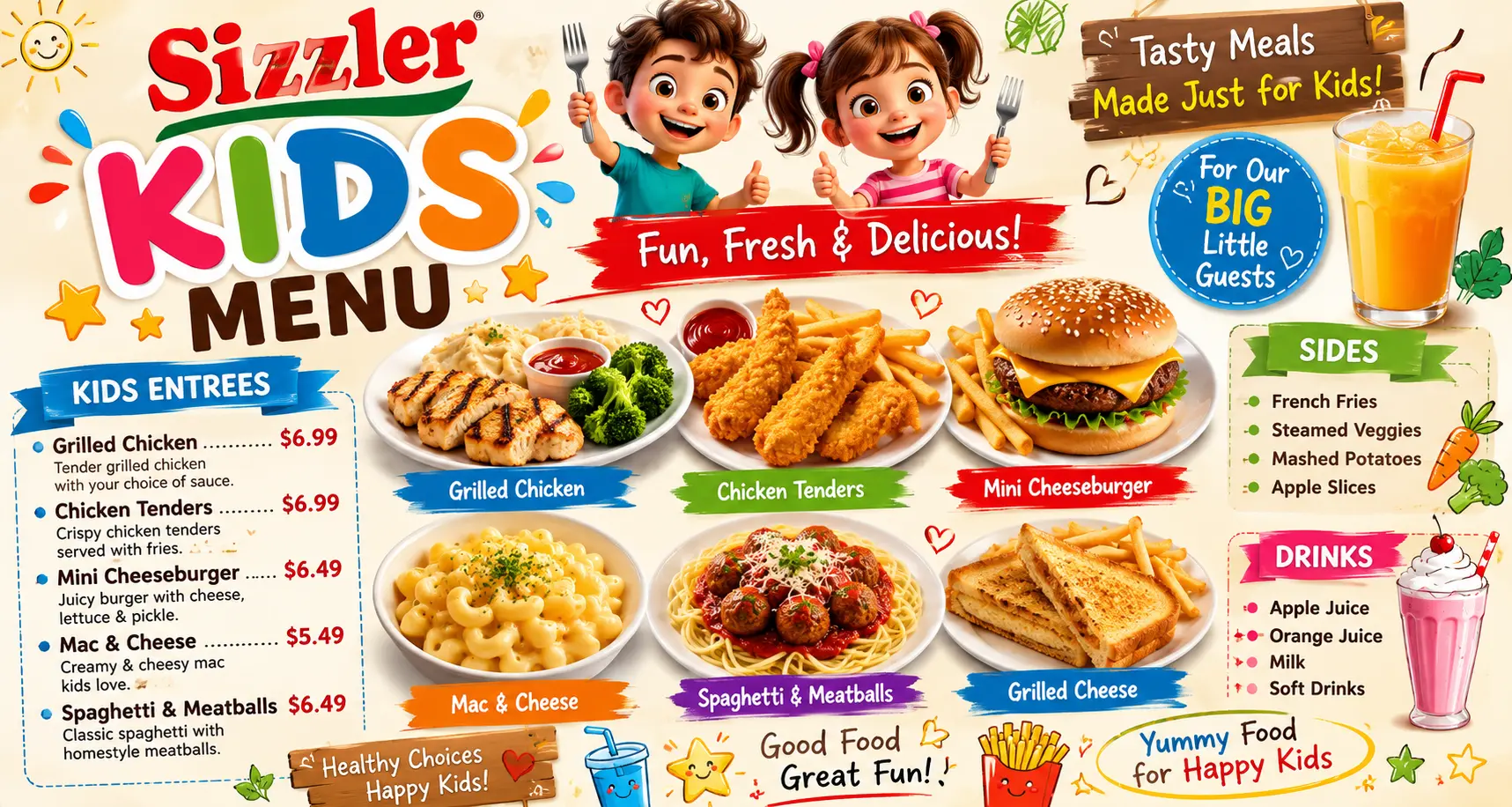 kids menu